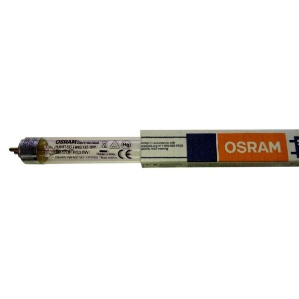 Osram 8W UV Ampul Tuv Uvc Ultraviyole Uv Işık Sterilizasyon Steril Sterilizatör Ampulü UVC Lamba (28.8cm)