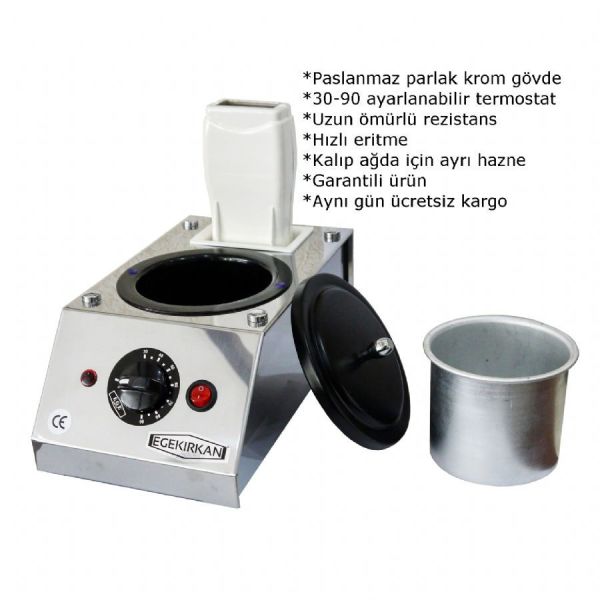 S507 Egekırkan 1+1 Konserve Kartuş Ağda Makinesi Ağda Isıtıcı