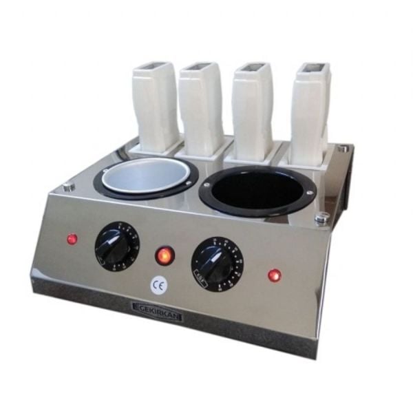 S504 Egekırkan 4+2 Kombine Konserve Kartuş Sir Ağda Makinesi Isıtıcı