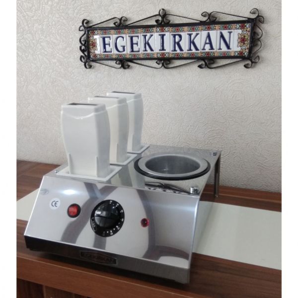 S501 Egekırkan 3+1 Kombine Konserve Kartuş Sir Ağda Makinesi Ağda Isıtıcı