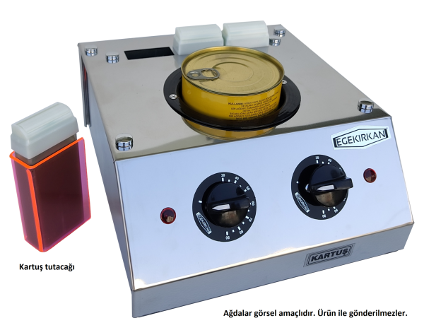 3+1 Ağda Makinesi Seti - Kartuş, Konserve, Boncuk ve Kalıp Sir Ağda Isıtıcı | Egekırkan S500