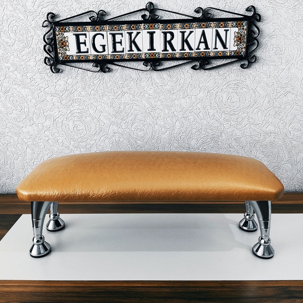 Egekırkan P500 Protez Tırnak Kalıcı Oje Manikür Minderi Yastığı Standı El Koyma Dayanağı Altın