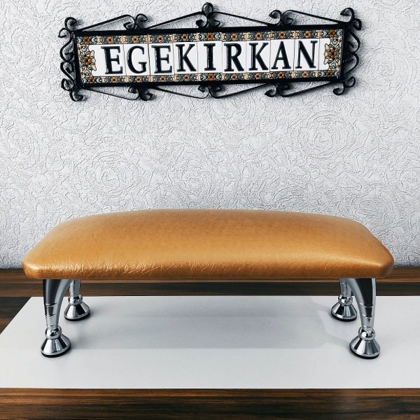 Egekırkan P500 Protez Tırnak Kalıcı Oje Manikür Minderi Yastığı Standı El Koyma Dayanağı Altın