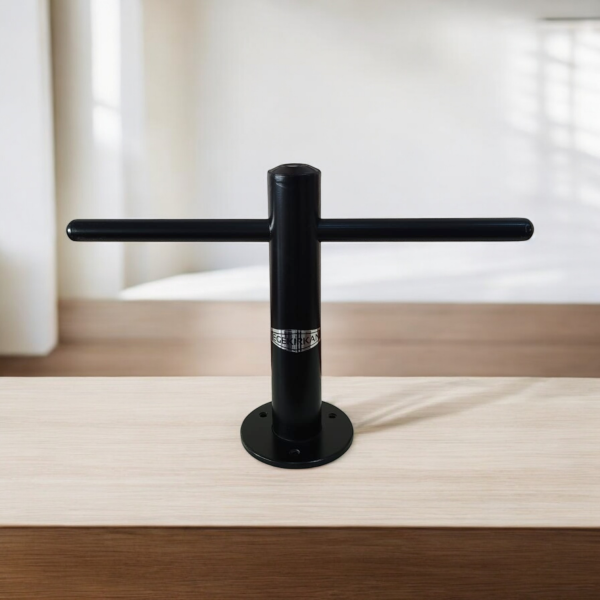 Egekırkan T Tipi Kuaför Berber Tezgah Ayaklığı Siyah Boyalı