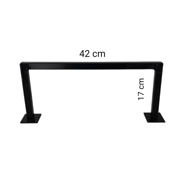 Egekırkan U Tipi Kuaför Berber Tezgah Ayaklığı Siyah Boyalı