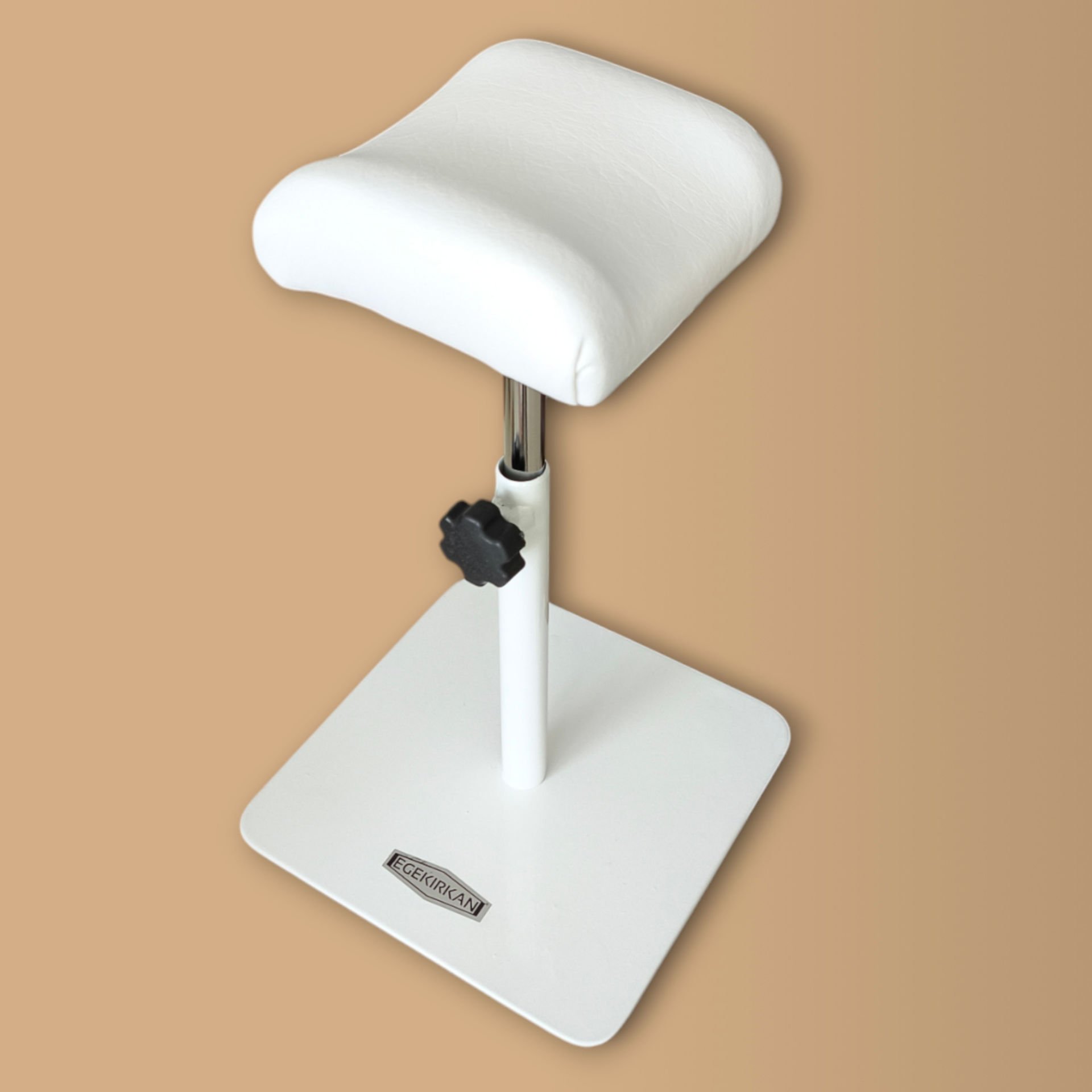 Kuaför Pedikür Ayaklığı Hareketli Başlıklı Pedikür Standı Ayağı Beyaz