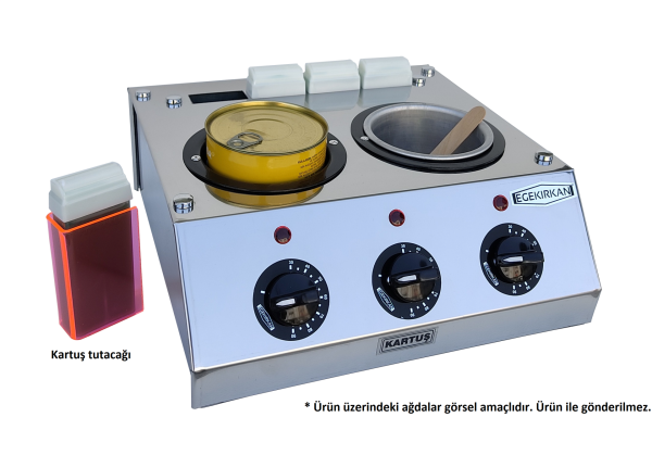 4+2 Ağda Makinesi Seti - Kartuş, Konserve, Boncuk ve Kalıp Sir Ağda Isıtıcı | Egekırkan S506 (EURO)