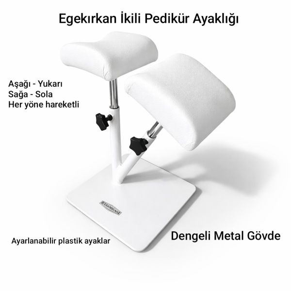 Kuaför İkili Pedikür Ayaklığı Hareketli Başlıklı Egekırkan P420-01B